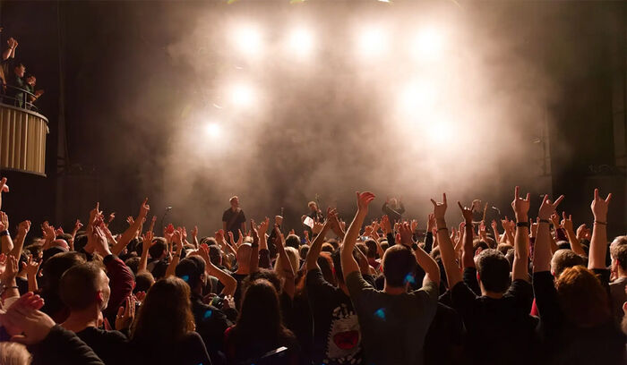 La grande salle du Forum pleine, un soir de concert